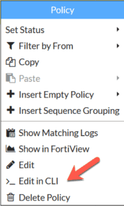 FortiOS 6.2 edit in CLI