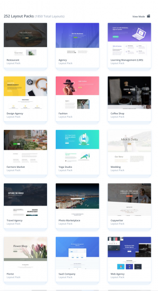 Divi Theme Builder Layout Packs