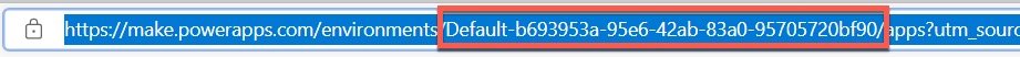Power App recover deleted app - environment name