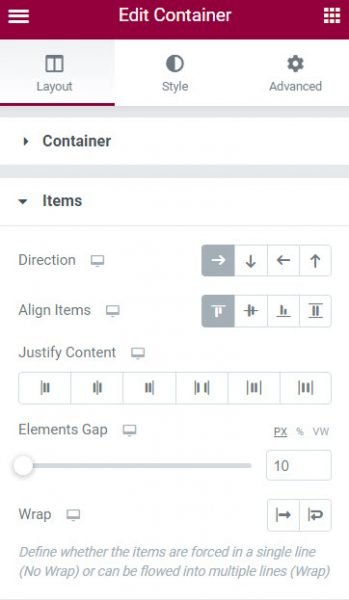 Elementor Pro and Free - Flexbox Container elements