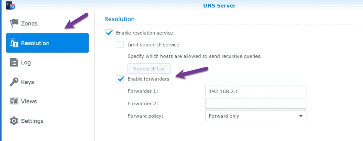 Synology DNS Server