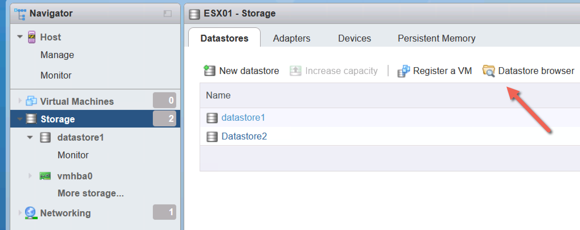 VMware Datastore Browser