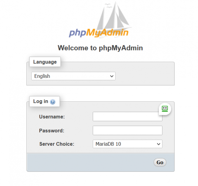 WordPress on Synology: phpMyAdmin