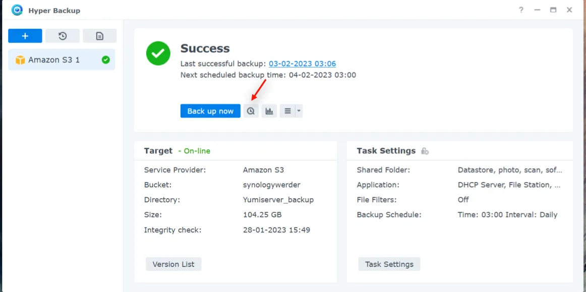 Hyper Backup Backup Explorer