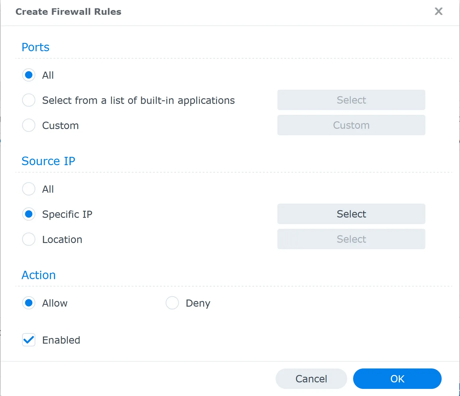 Create Firewall Rule