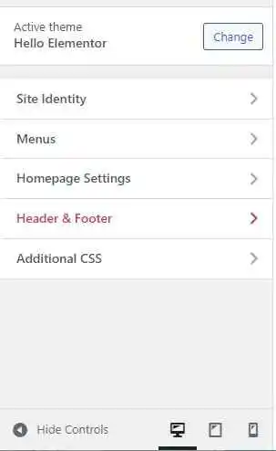 Customizing Elementor Hello Theme
