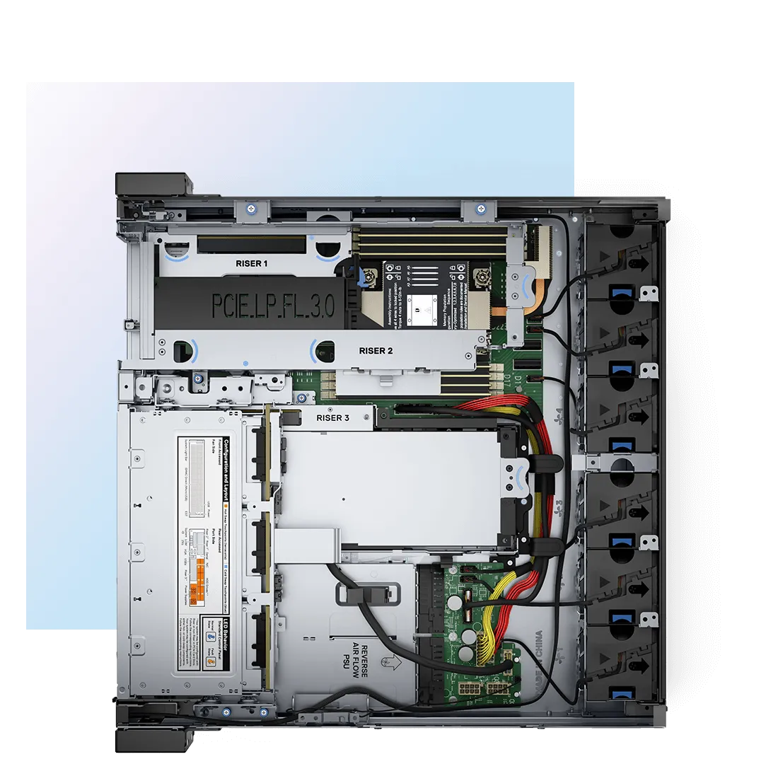 Dell Powerdge inside