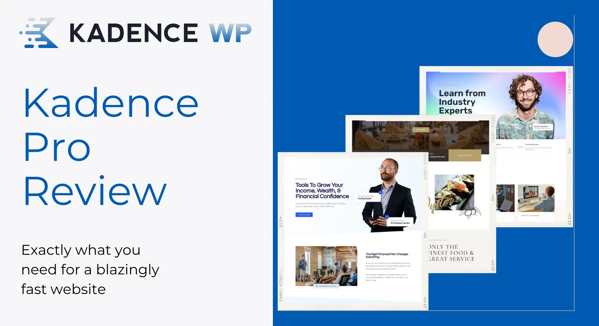 Kadence Theme Review