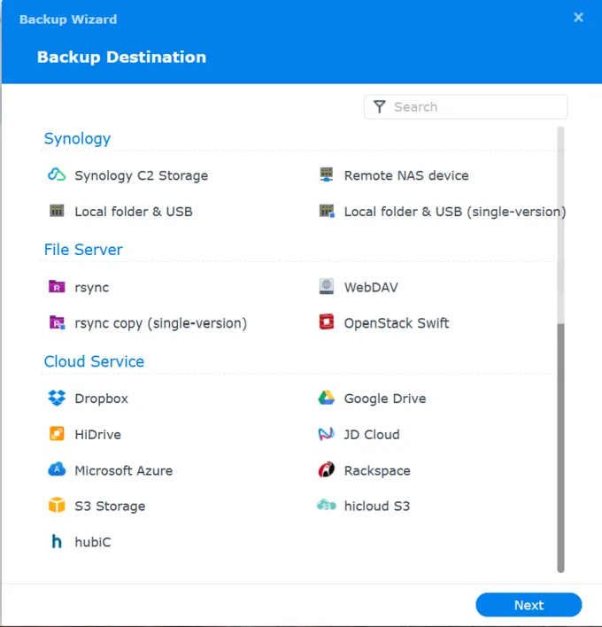Hyber Backup Destination Provider