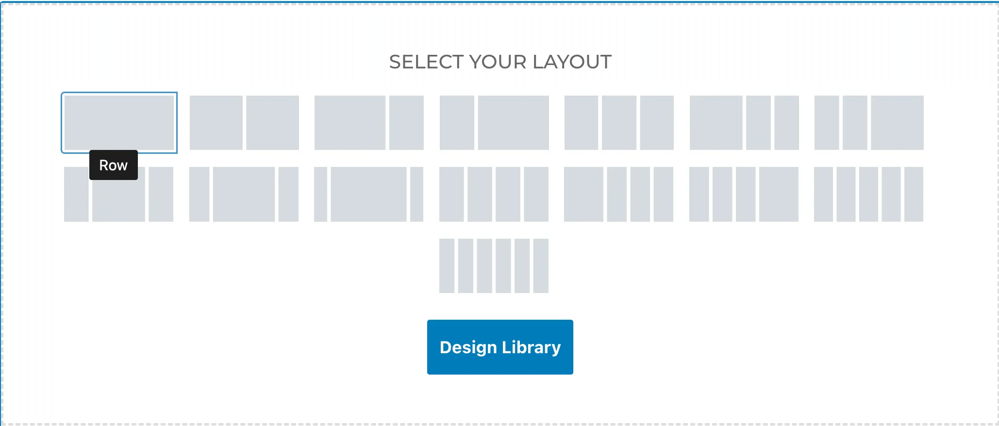 Kadence row layout block