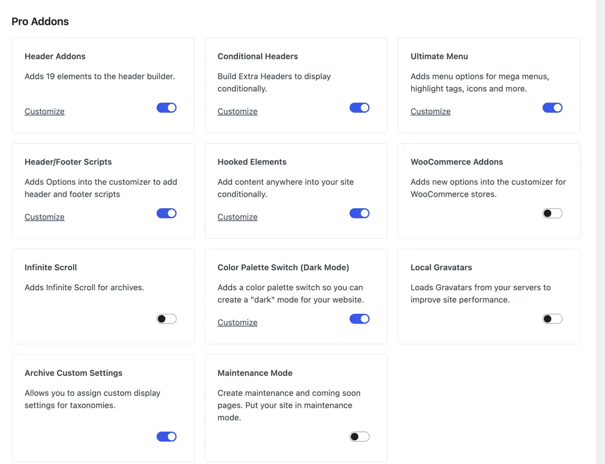 Kadence Theme Pro Addons
