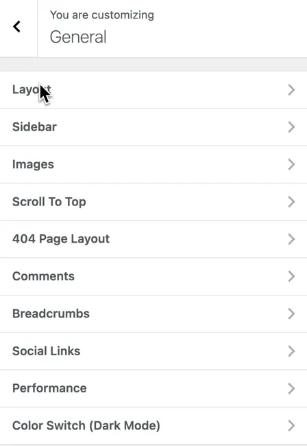 Kadence additional customization