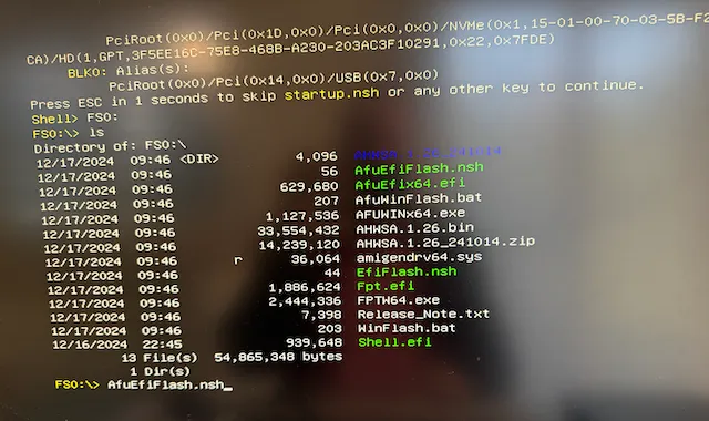Minisforum BIOS boot