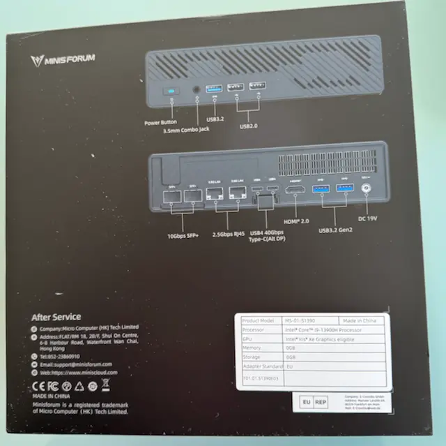 Minisforum MS-01 box