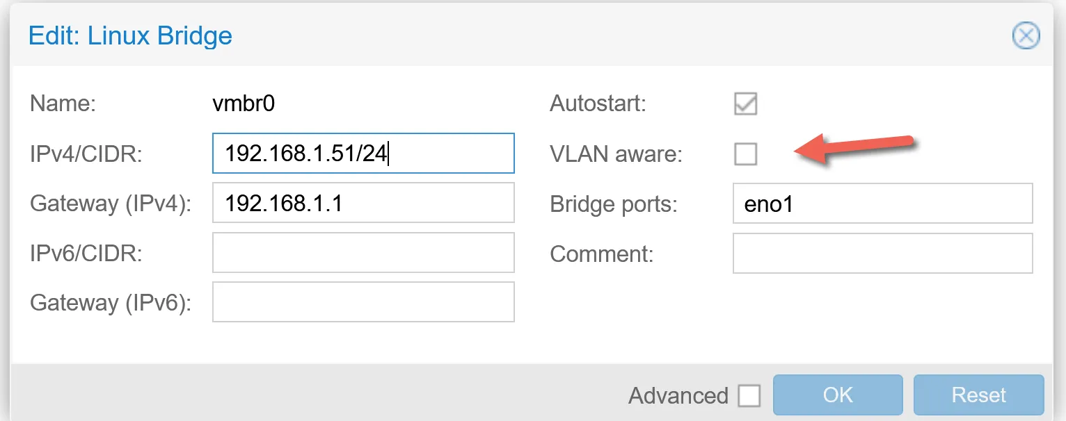 Proxmox linux bridge