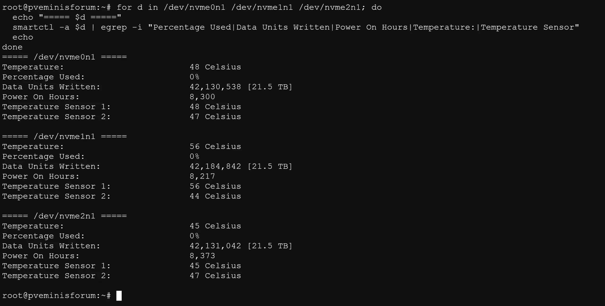 SSD smart temperature for Minisforum MS01