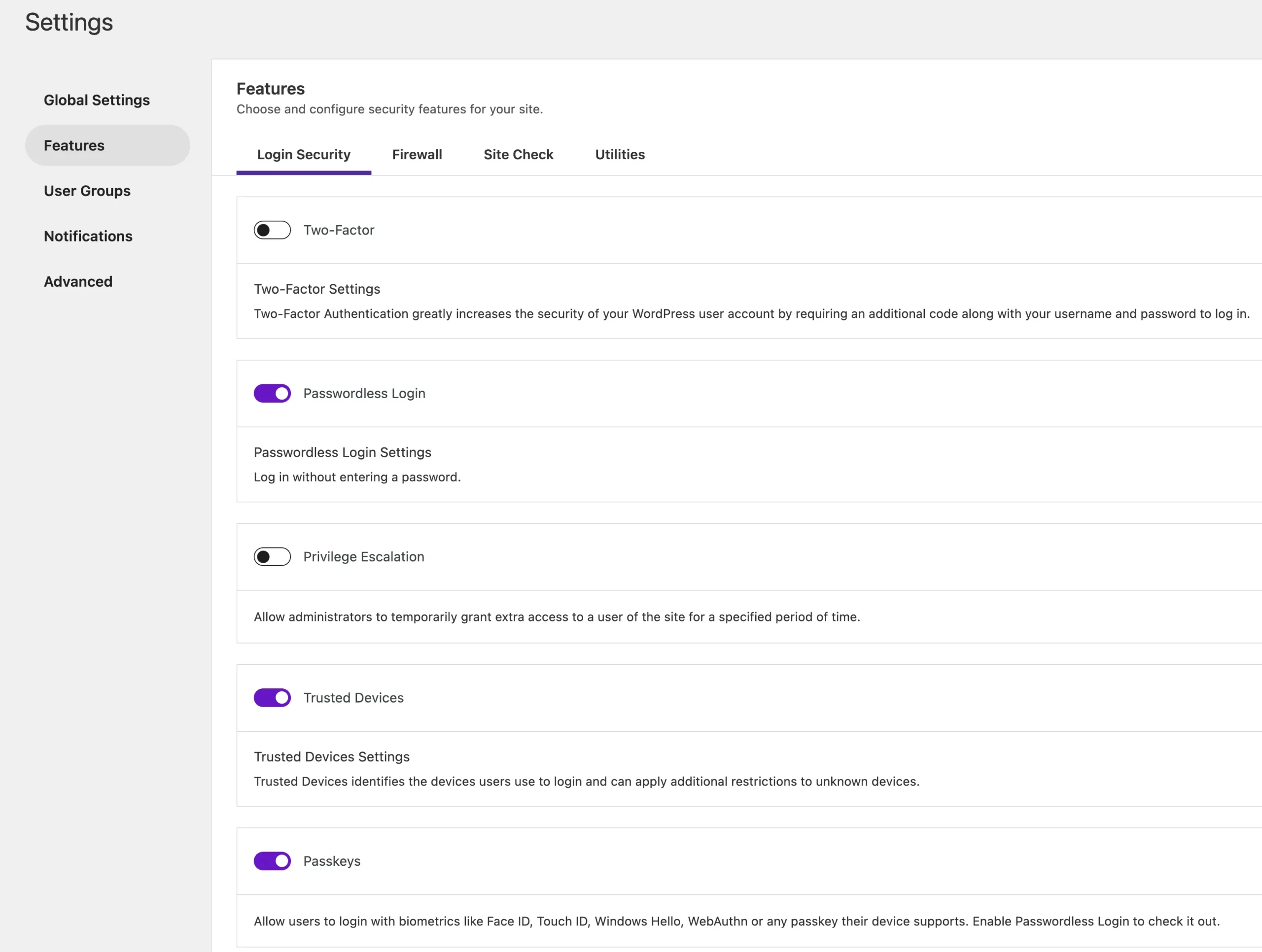 SolidWP Features Login Secruity