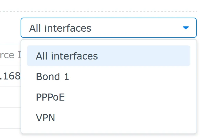 Synology interfaces