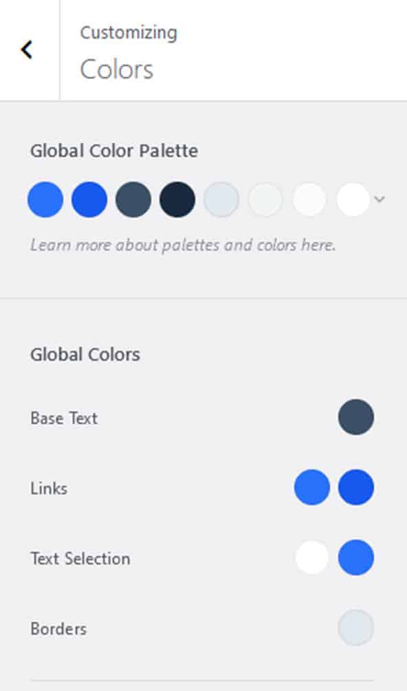 Blocksy Theme - custom Colors