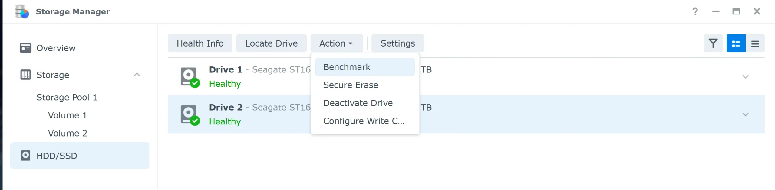 deactivate the drives