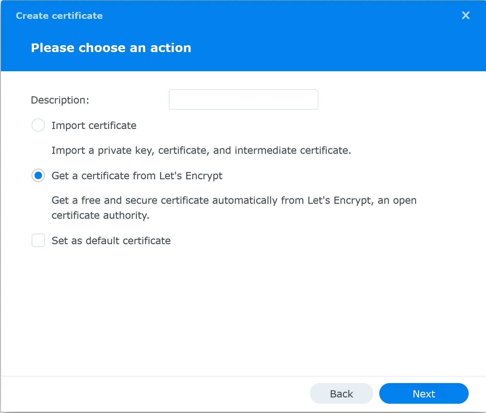 Get a new SSL certificate from Let's Encrypt