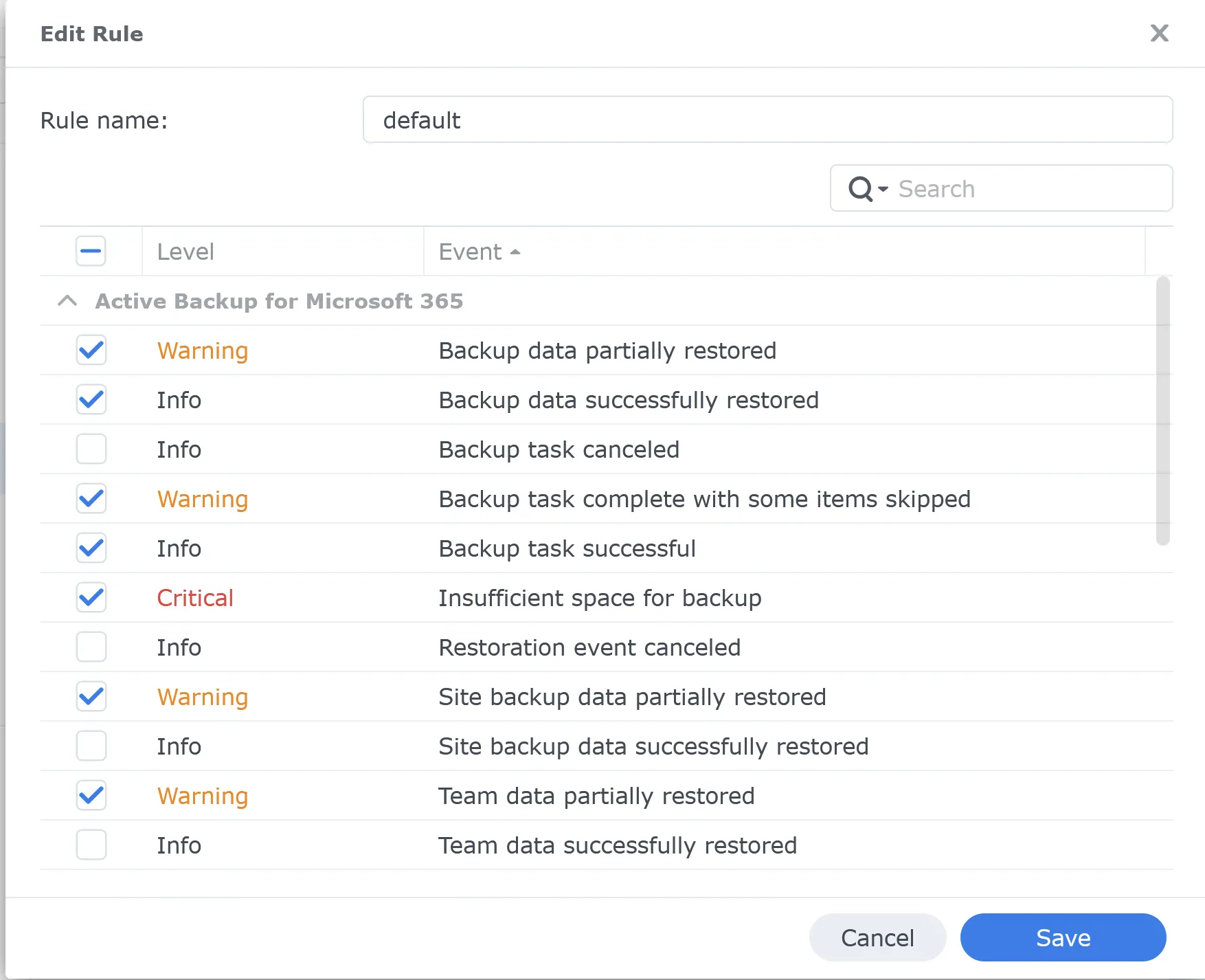 set rules for email sending
